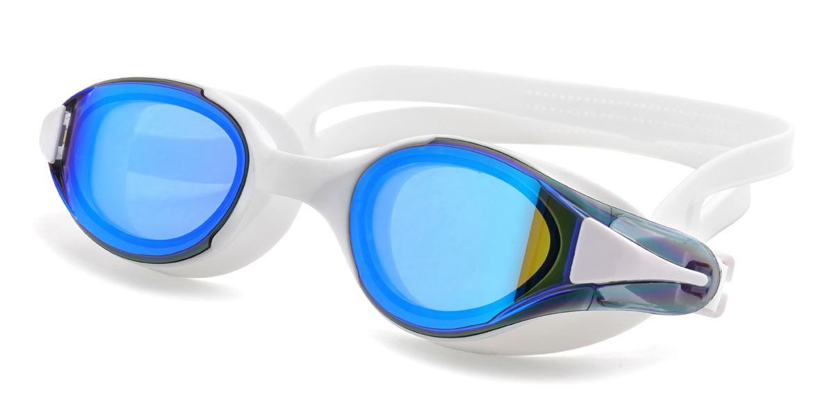 White Blue mercury Mafin Glasses - Swimming Goggles Glasses