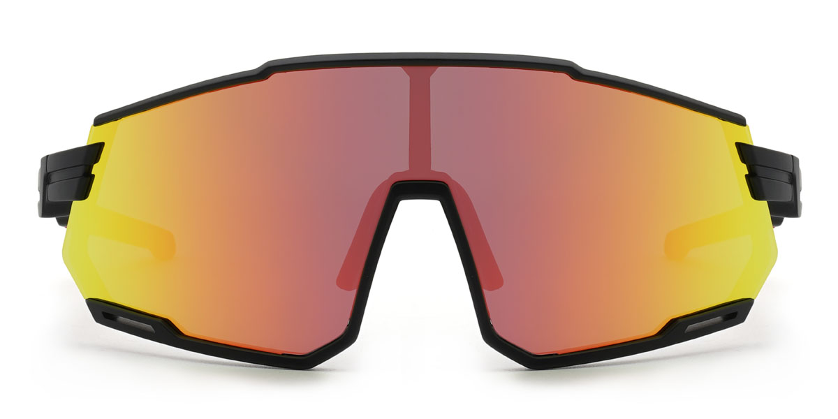 Schwarz/Rot-Quecksilber Shivansh Brille - Cycling Glasses