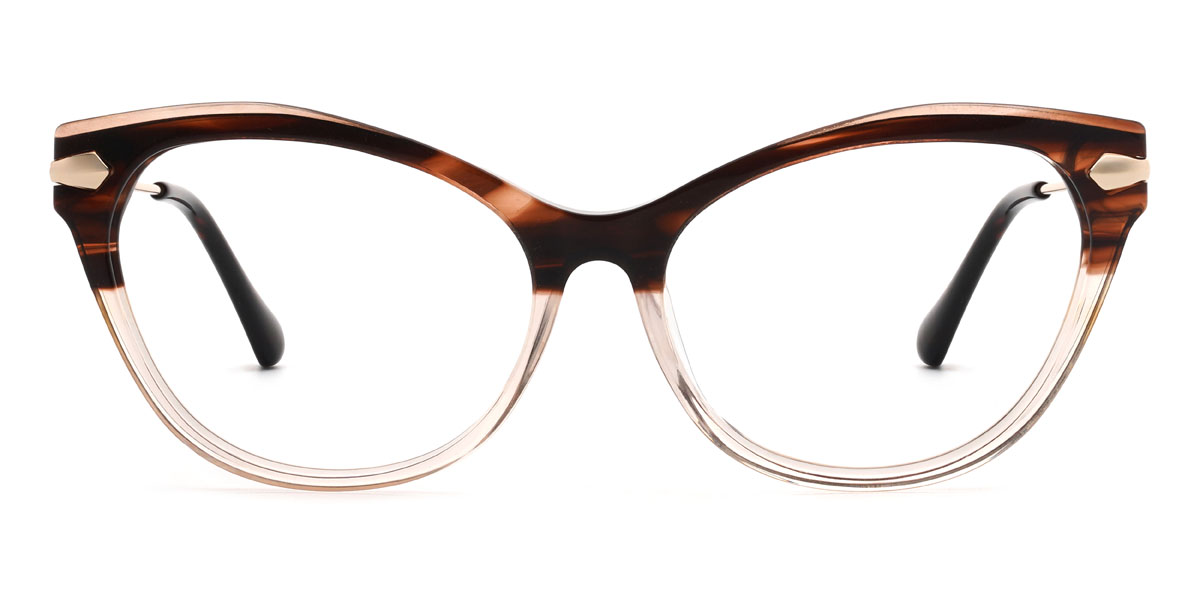 Champanhe Tartaruga Jessica - Cat Eye Glasses