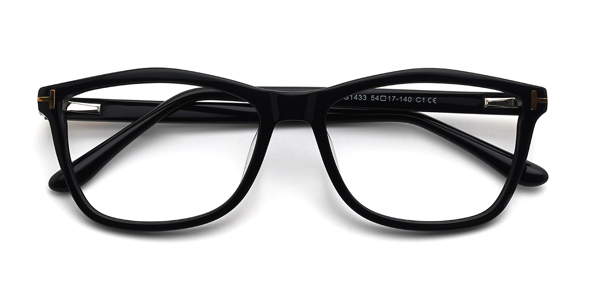 Schwarz Ezequiel Brille - Rectangle Glasses