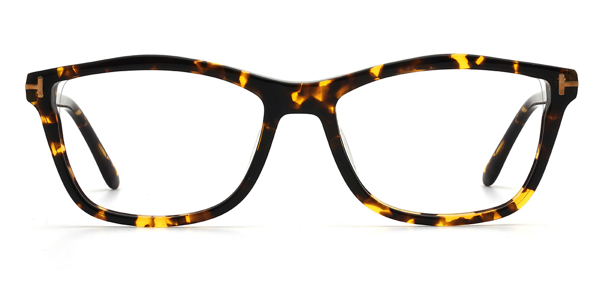 Jaune Écaille de tortue Ezequiel Lunettes - Rectangle Glasses