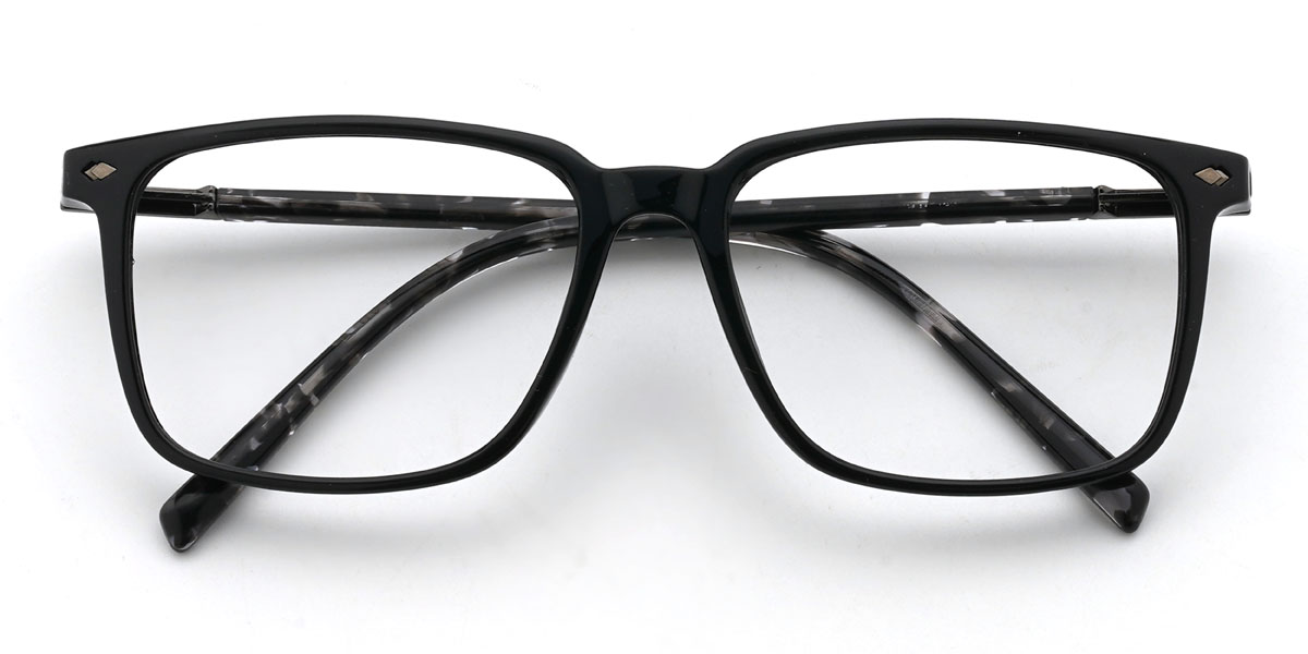 Noir Hollis Lunettes - Rectangle Glasses