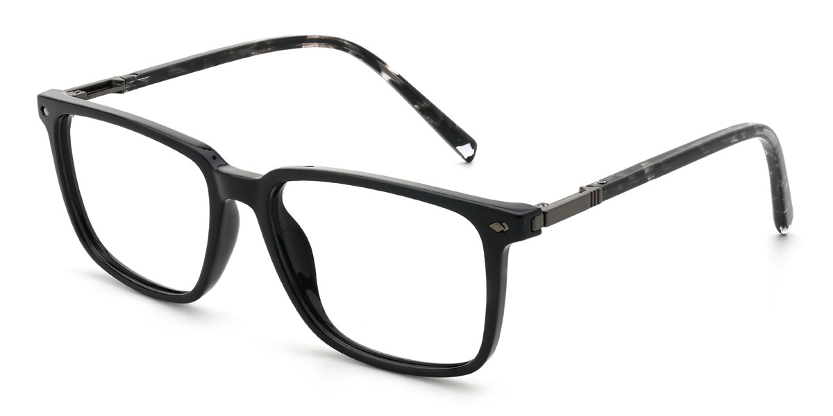 Noir Hollis Lunettes - Rectangle Glasses