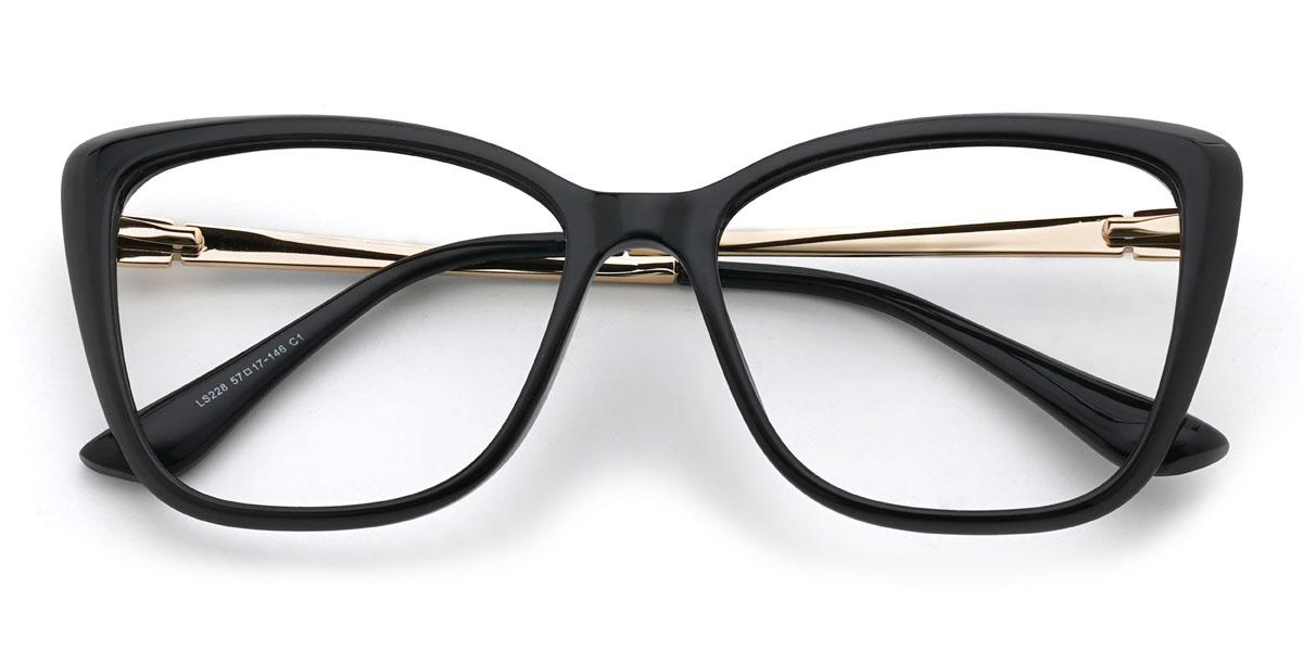 Noir Tilly Lunettes - Cat Eye Glasses
