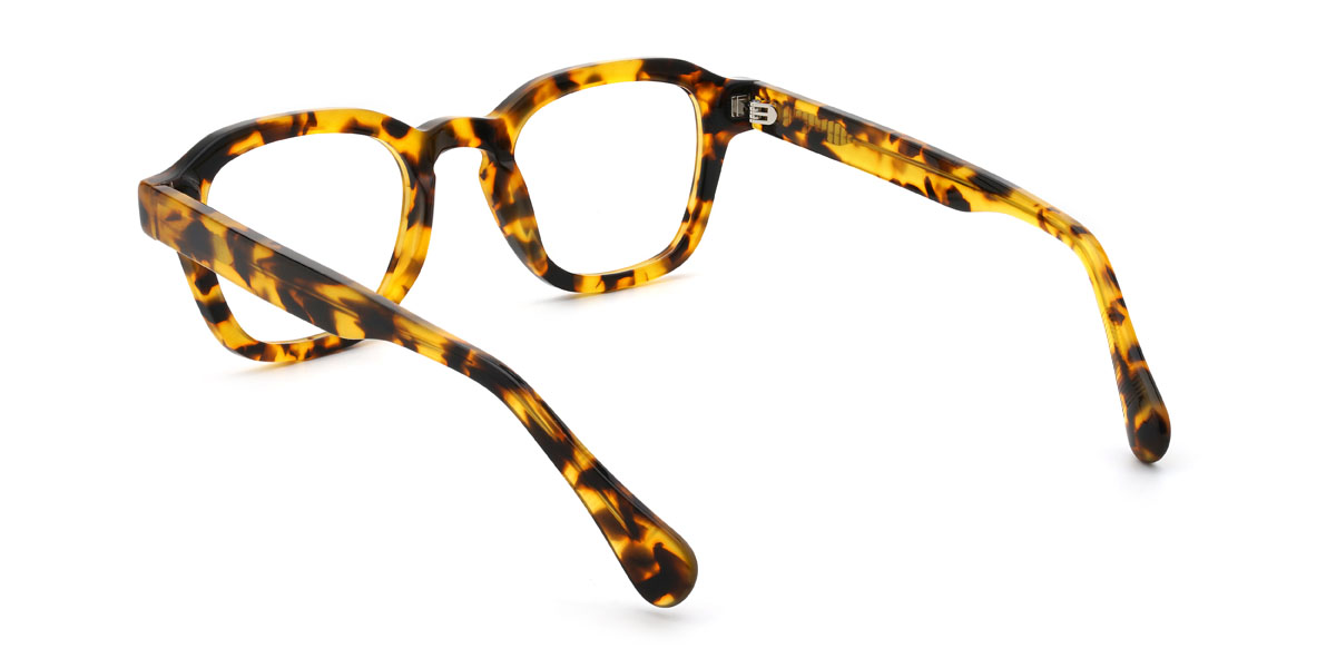 Yellow Tortoiseshell Karma Glasses - Rectangle Glasses