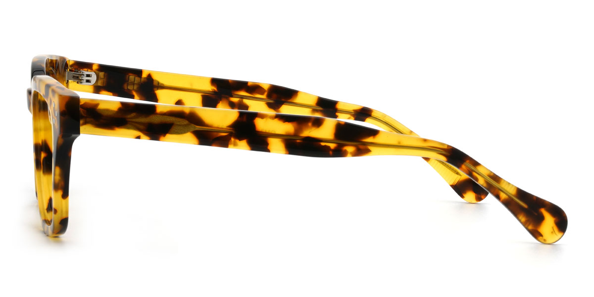 Yellow Tortoiseshell Bjorn Glasses - Rectangle Glasses