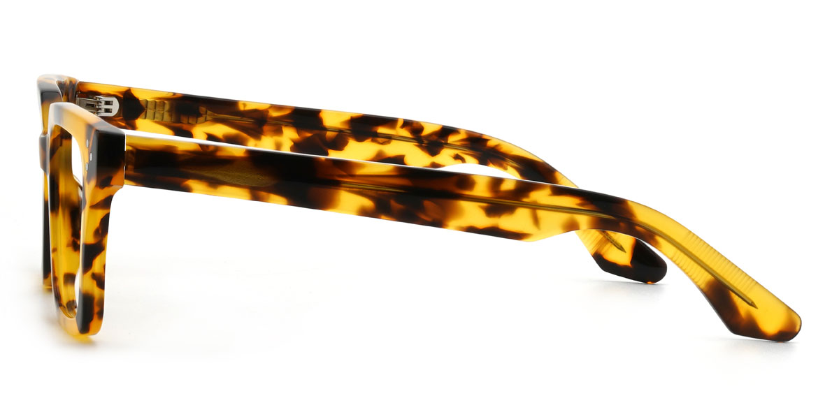 Yellow Tortoiseshell Lakelyn Glasses - Rectangle Glasses