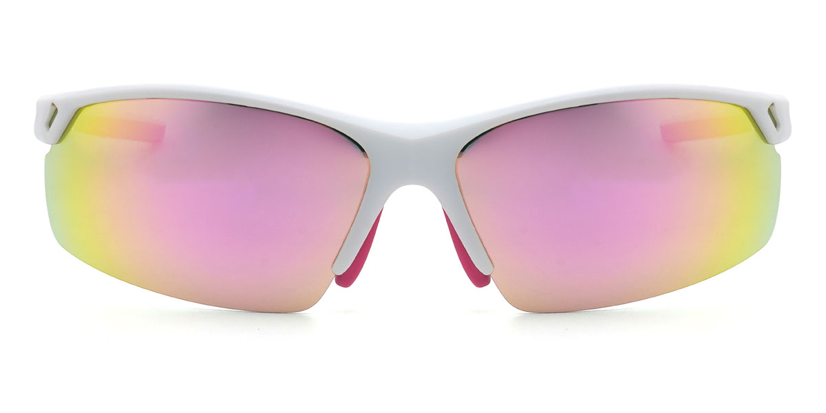 White/Pink-Mirror Abdulla Glasses - Cycling Glasses