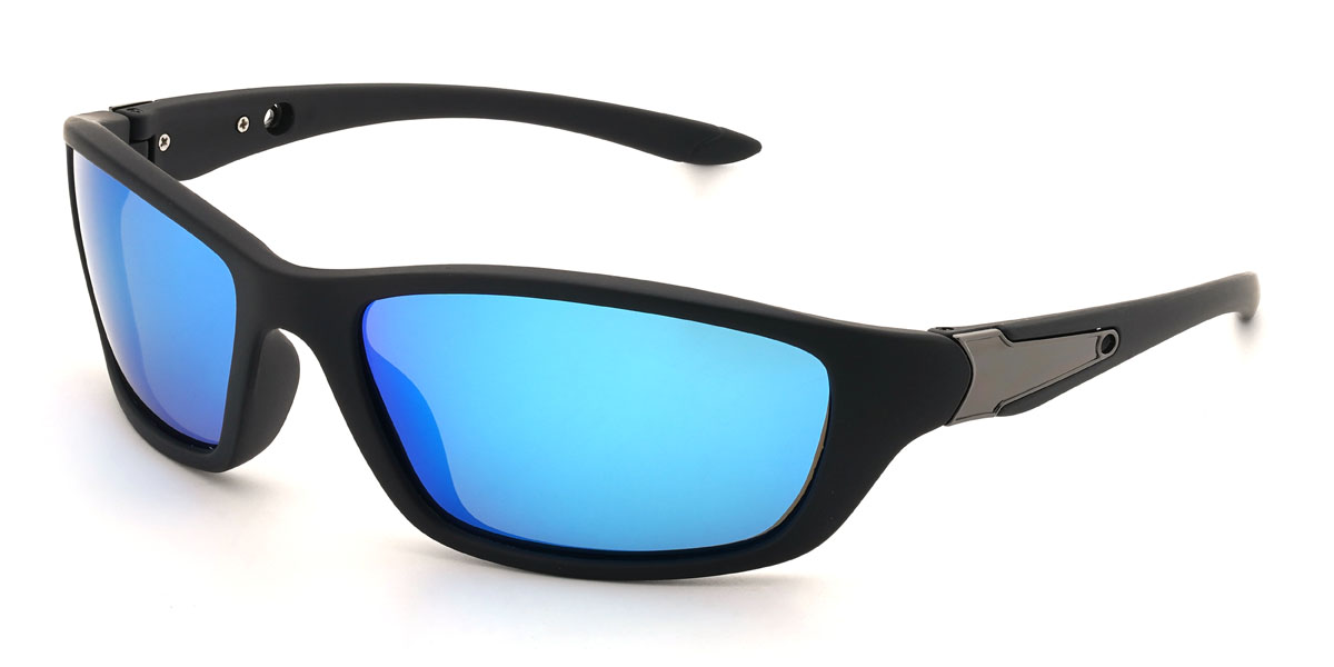Black/Blue-Mirror Reuben Glasses - Cycling Glasses