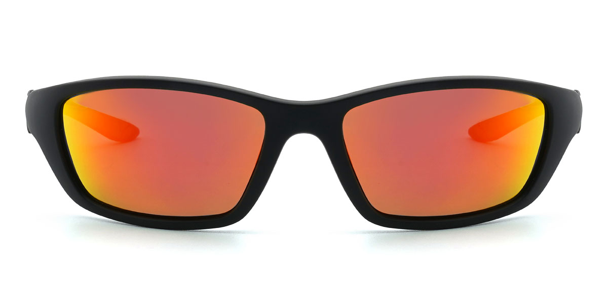 Black/Orange-Mirror Reuben Glasses - Cycling Glasses
