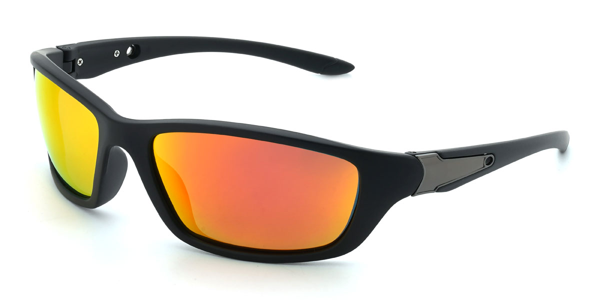 Black/Orange-Mirror Reuben Glasses - Cycling Glasses