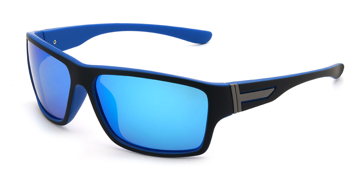 Black/Blue-Mirror Frederick Glasses - Cycling Glasses