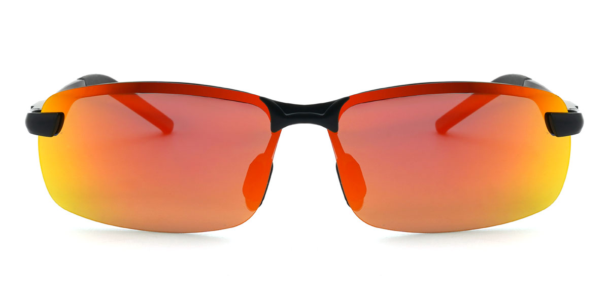 Negro/Naranja-Espejo Campbell Gafas - Cycling Glasses