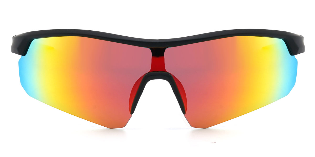 Black/Orange-Mirror Gaia Glasses - Cycling Glasses