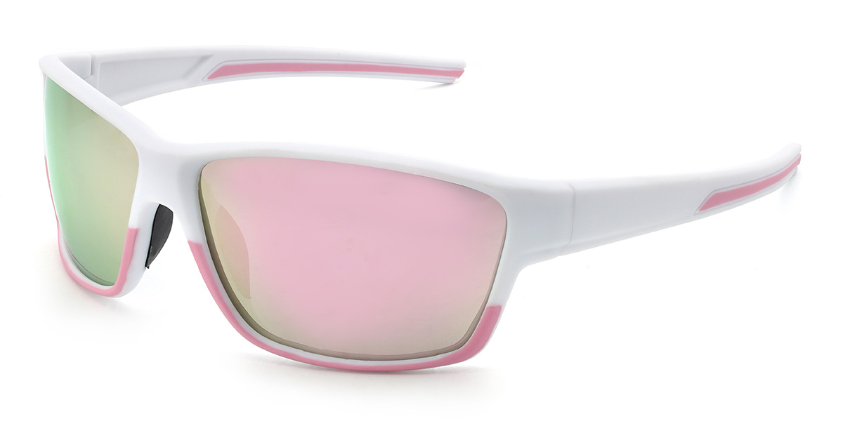 White/Pink-Mirror Marlowe Glasses - Cycling Glasses