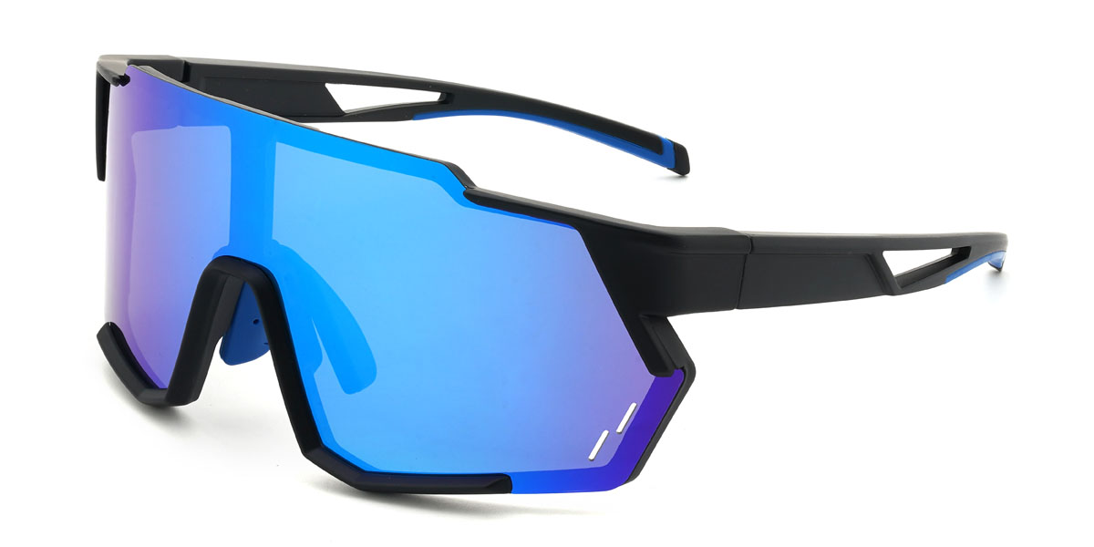 Black/Blue-Mirror Brennan Glasses - Cycling Glasses