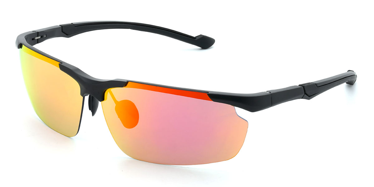 Black/Red-Mercury Thaddeus Glasses - Cycling Glasses