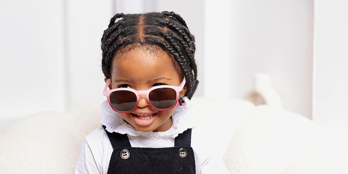 Dégradé rose gris Steele (Age 7-9) Lunettes - Kids Sunglasses