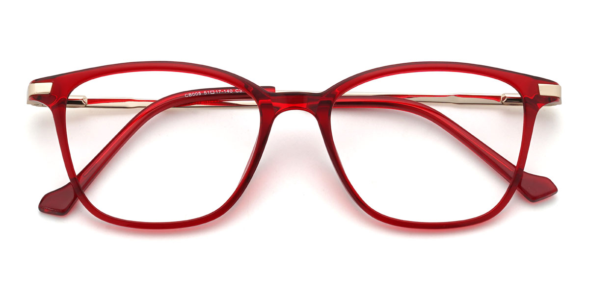 Piros Leanne Szemüveg - Rectangle Glasses
