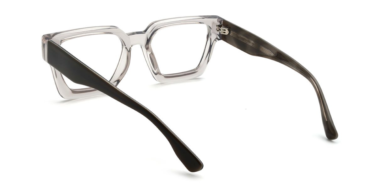 Gris clair Lumi Lunettes - Rectangle Glasses
