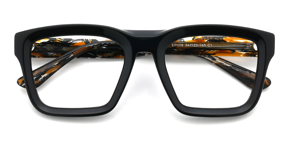 Schwarz Kiya Brille - Rectangle Glasses