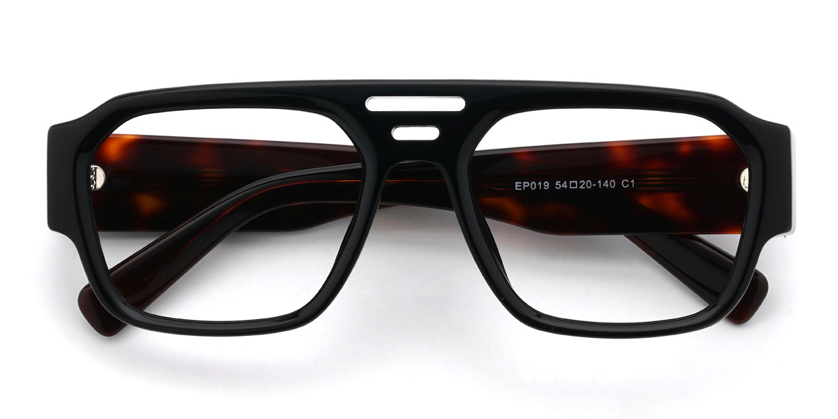 Schwarz Derick Brille - Aviator Glasses