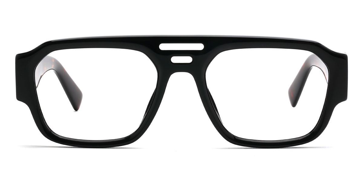 Schwarz Derick Brille - Aviator Glasses