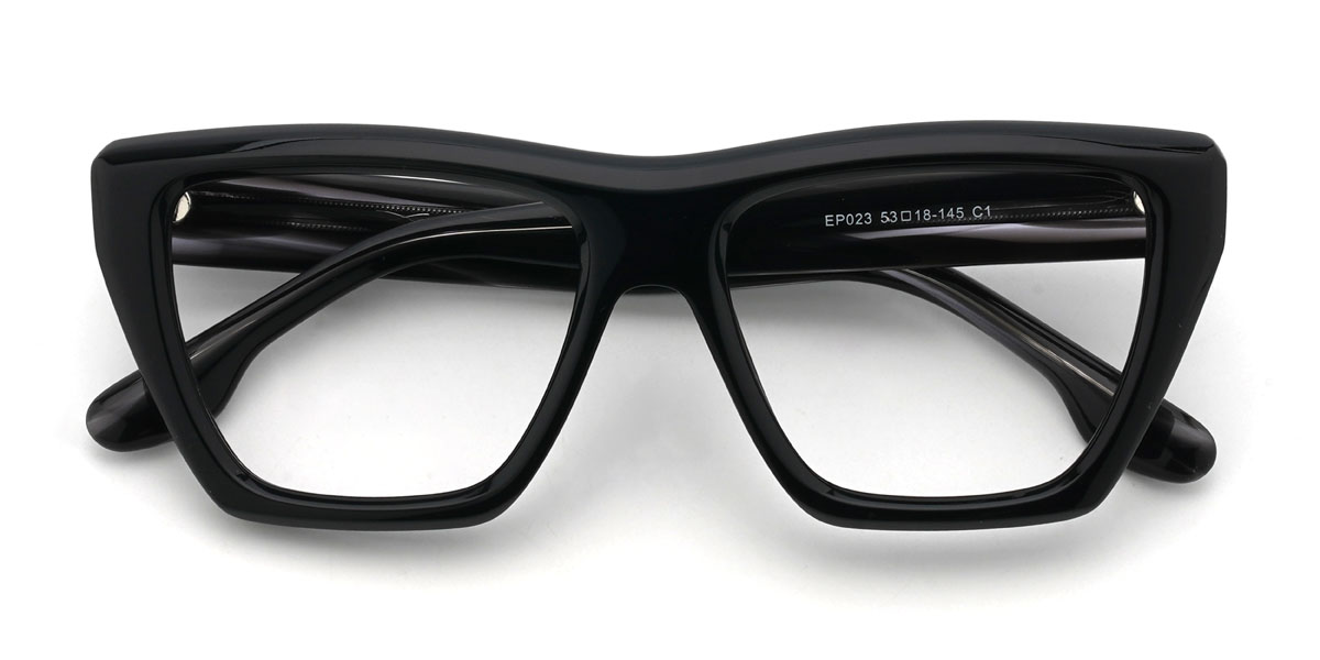 Noir Austen Lunettes - Rectangle Glasses