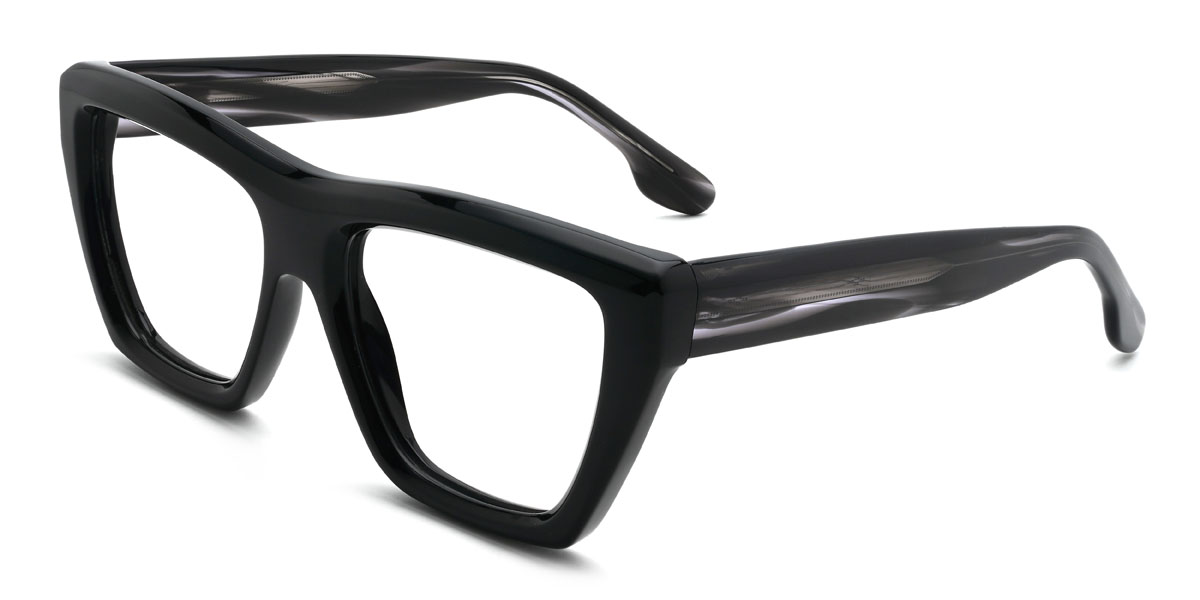 Noir Austen Lunettes - Rectangle Glasses