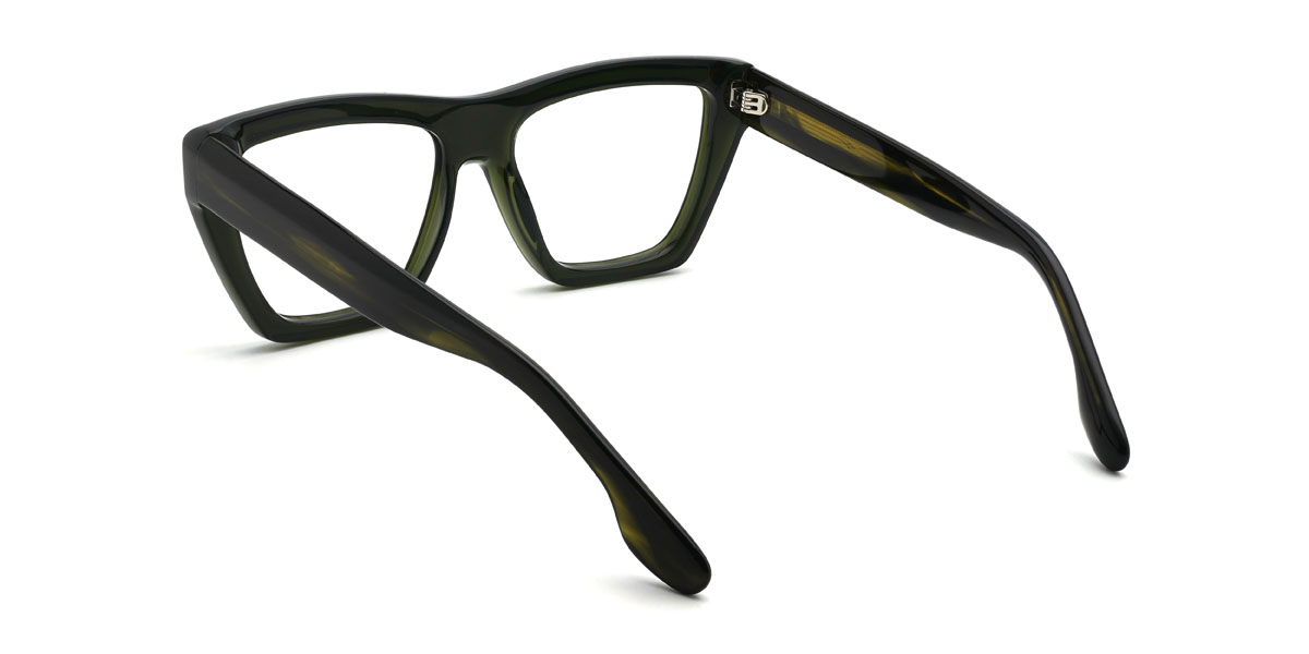 Profond Vert Austen Lunettes - Rectangle Glasses