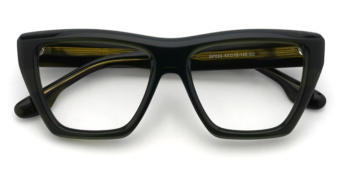 Profond Vert Austen Lunettes - Rectangle Glasses