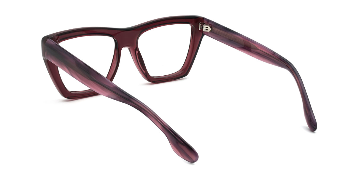 Cassis Lila Austen Brille - Rectangle Glasses