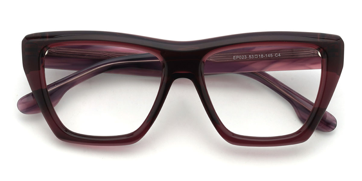Cassis Lila Austen Brille - Rectangle Glasses