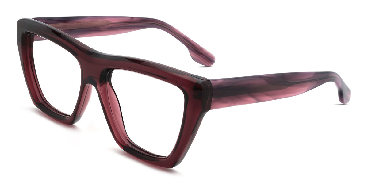 Cassis Lila Austen Brille - Rectangle Glasses