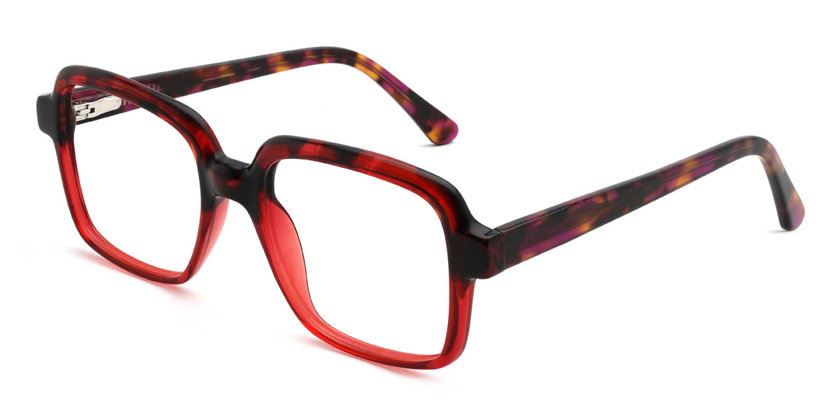 Rot Schildpatt Micaela Brille - Rectangle Glasses