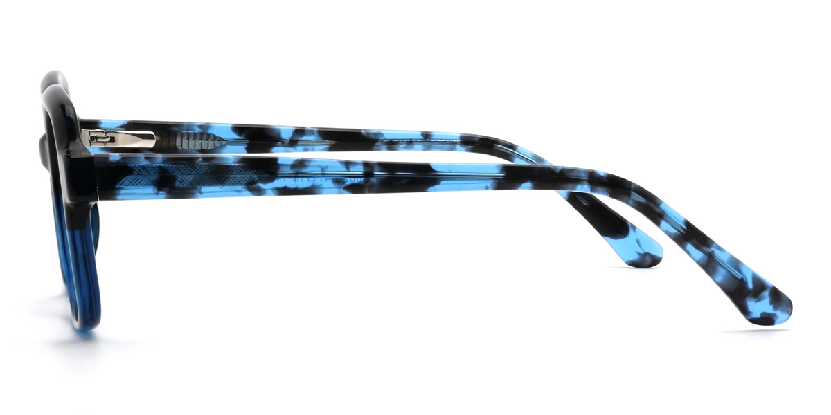 Blau Schildpatt, Micaela Brille - Rectangle Glasses