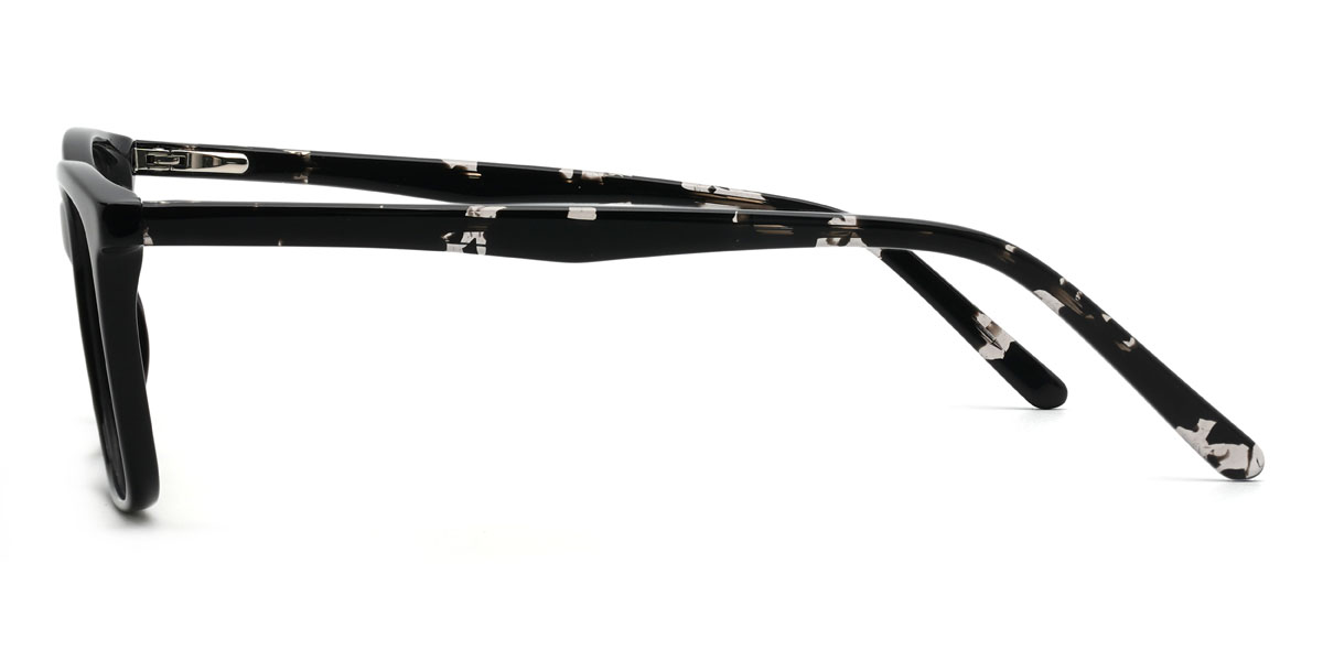 Noir Estela Lunettes - Rectangle Glasses