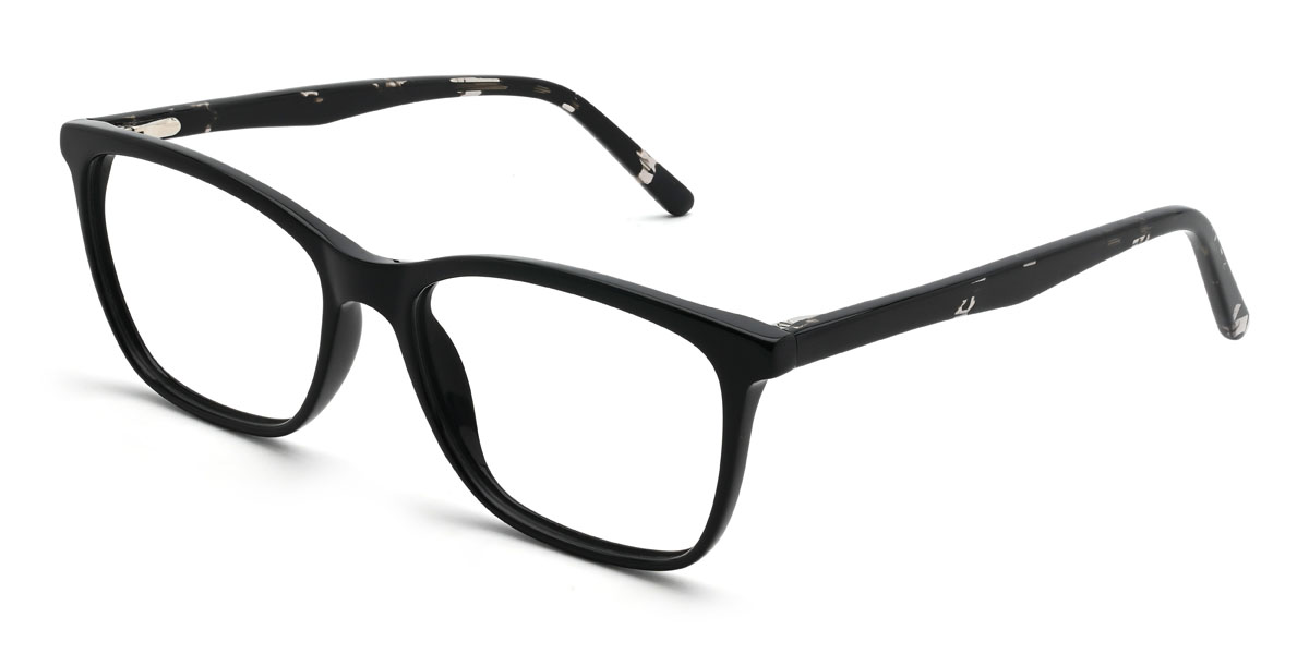 Noir Estela Lunettes - Rectangle Glasses