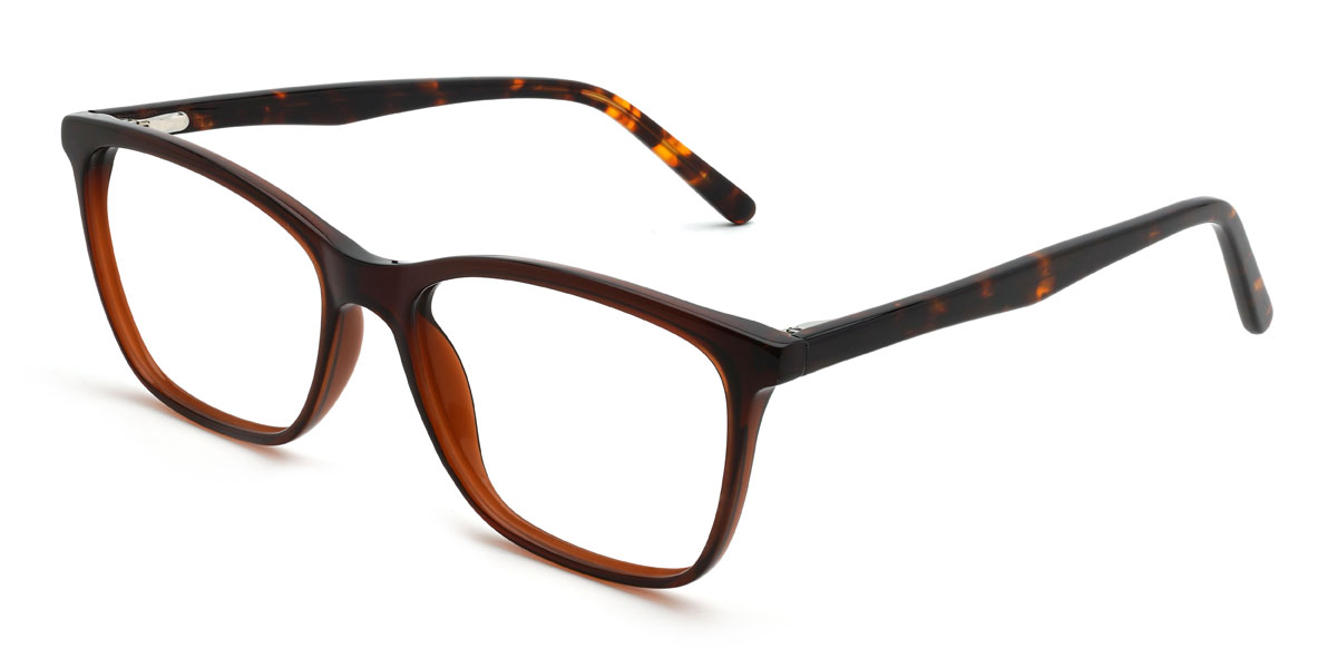 Braun Estela Brille - Rectangle Glasses