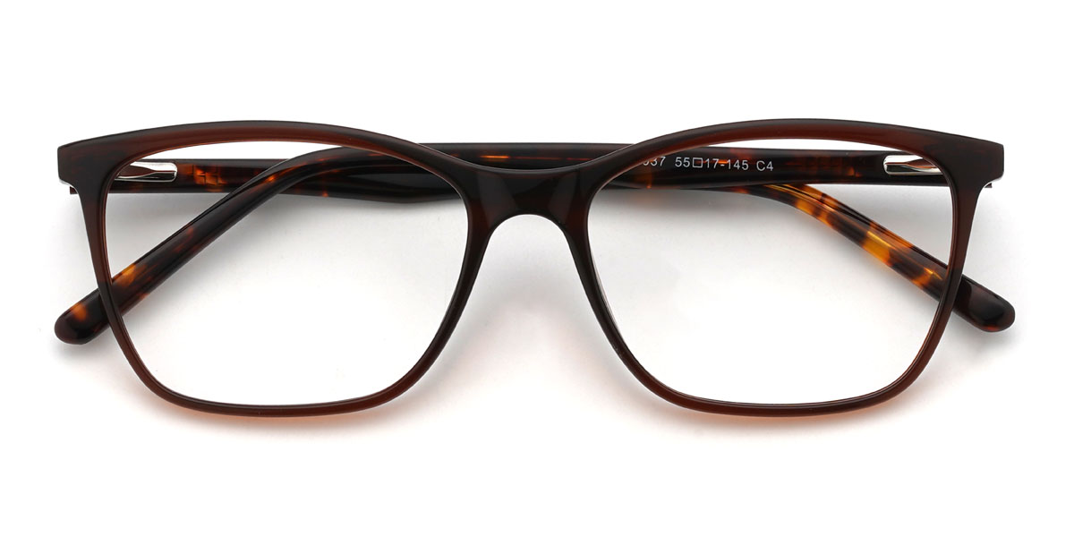 Braun Estela Brille - Rectangle Glasses