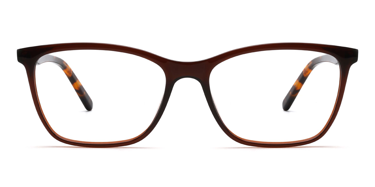 Braun Estela Brille - Rectangle Glasses