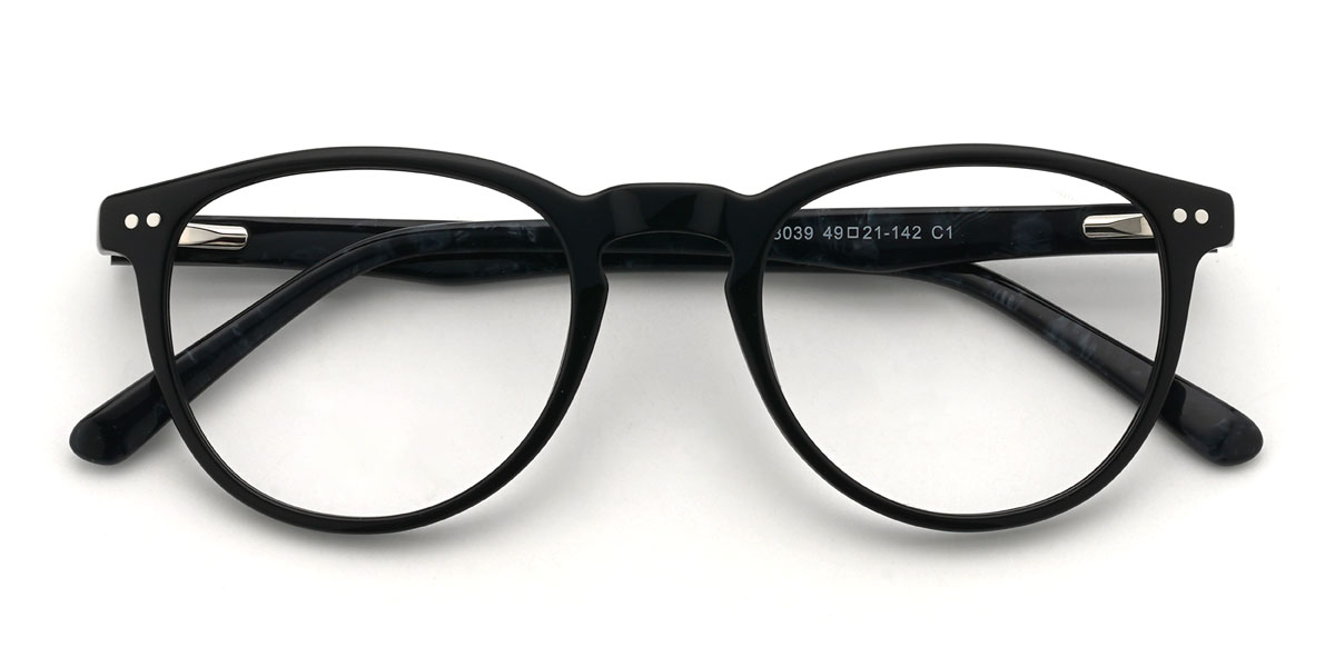 Schwarz Anneliese Brille - Oval Glasses