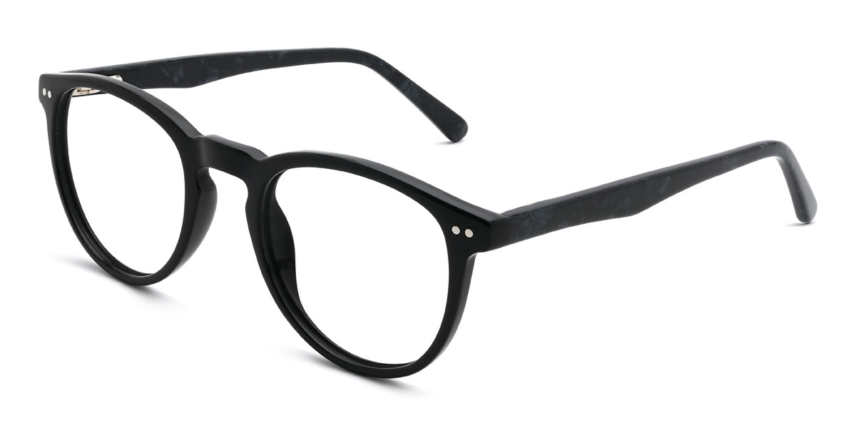 Schwarz Anneliese Brille - Oval Glasses