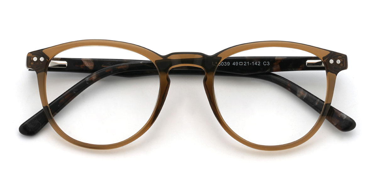Barna Anneliese Szemüveg - Oval Glasses