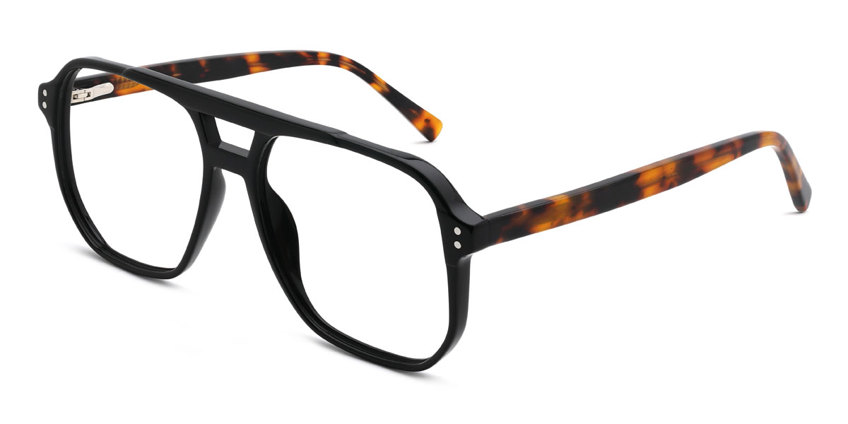 Black Orhan Glasses - Aviator Glasses