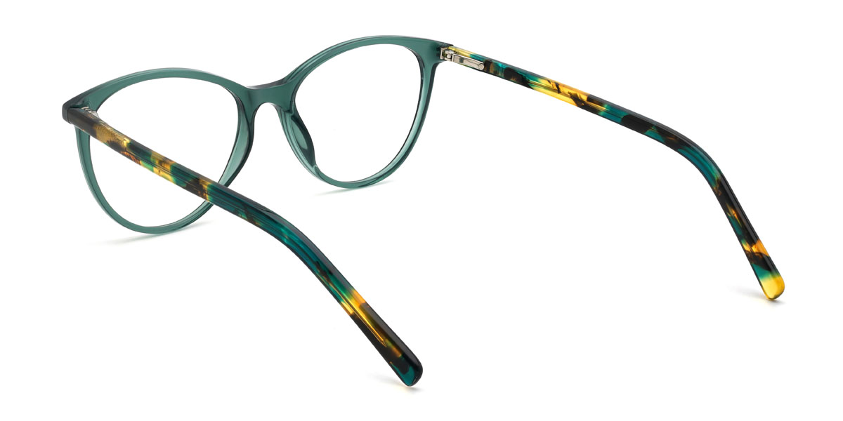 Green Shania Glasses - Oval Glasses
