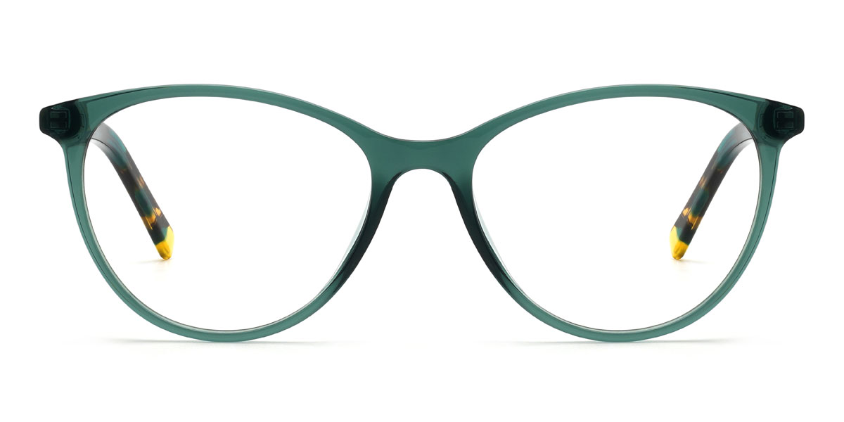 Green Shania - Oval Glasses