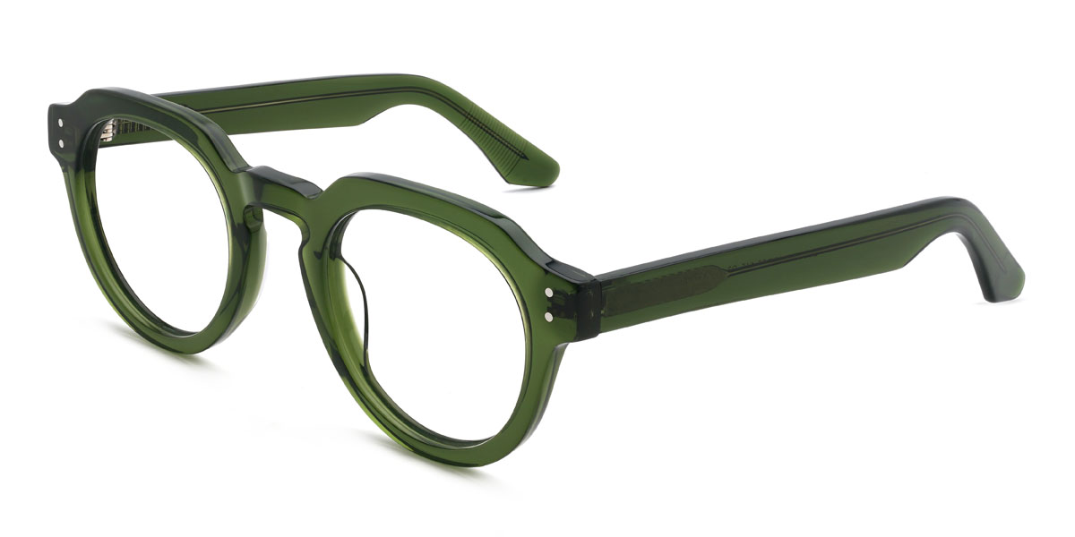 Green Mateus Glasses - Oval Glasses
