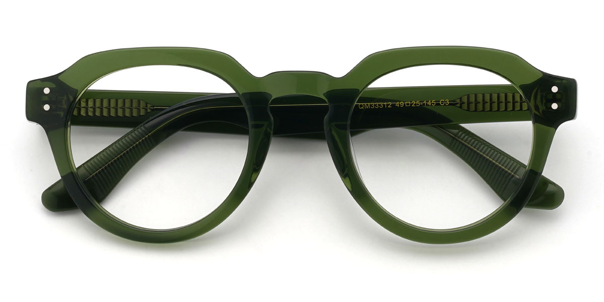 Green Mateus Glasses - Oval Glasses