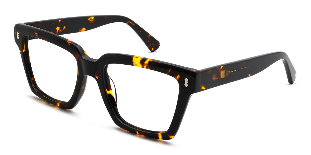 Tortoiseshell Claira Glasses - Rectangle Glasses